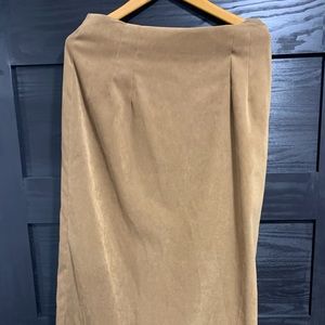 Suede skirt